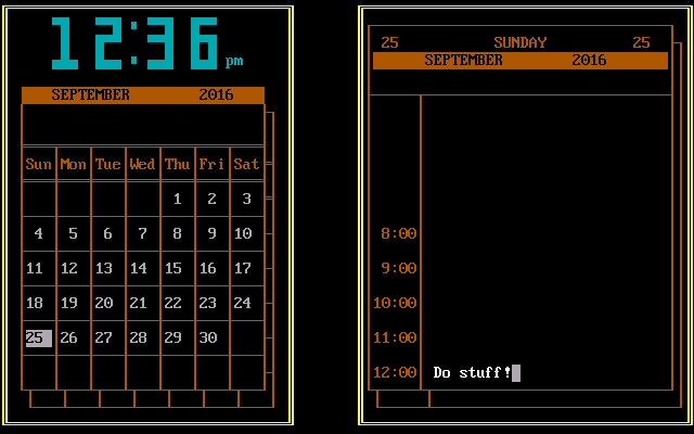 PolyWindows DeskPlus 1.2a - Calendar